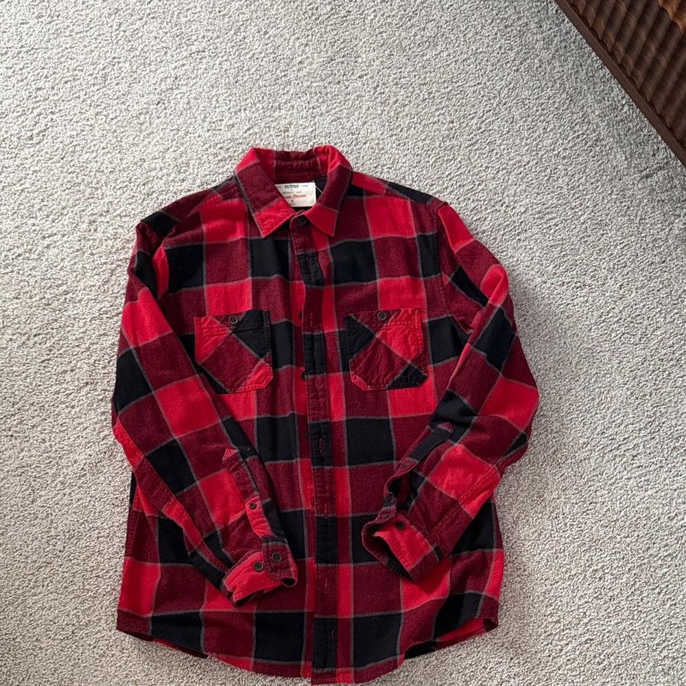 Urban Pipeline Red and Black Checkered Shirt